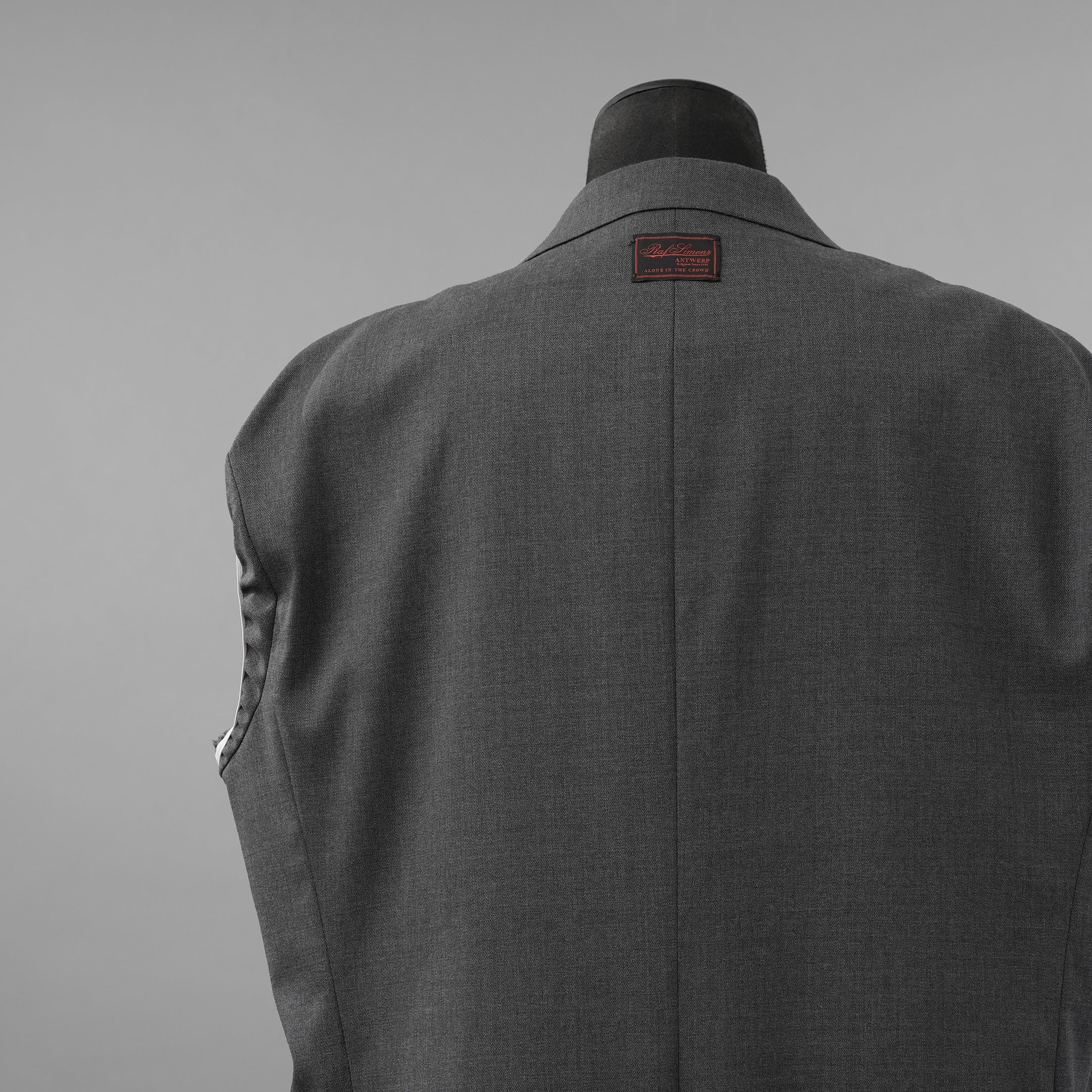 RAF SIMONS ラフシモンズ / 美品 23SS ノースリーブ テーラードジャケット ベスト / 231-516 / size S (GRAY)