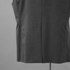 RAF SIMONS ラフシモンズ / 美品 23SS ノースリーブ テーラードジャケット ベスト / 231-516 / size S (GRAY)