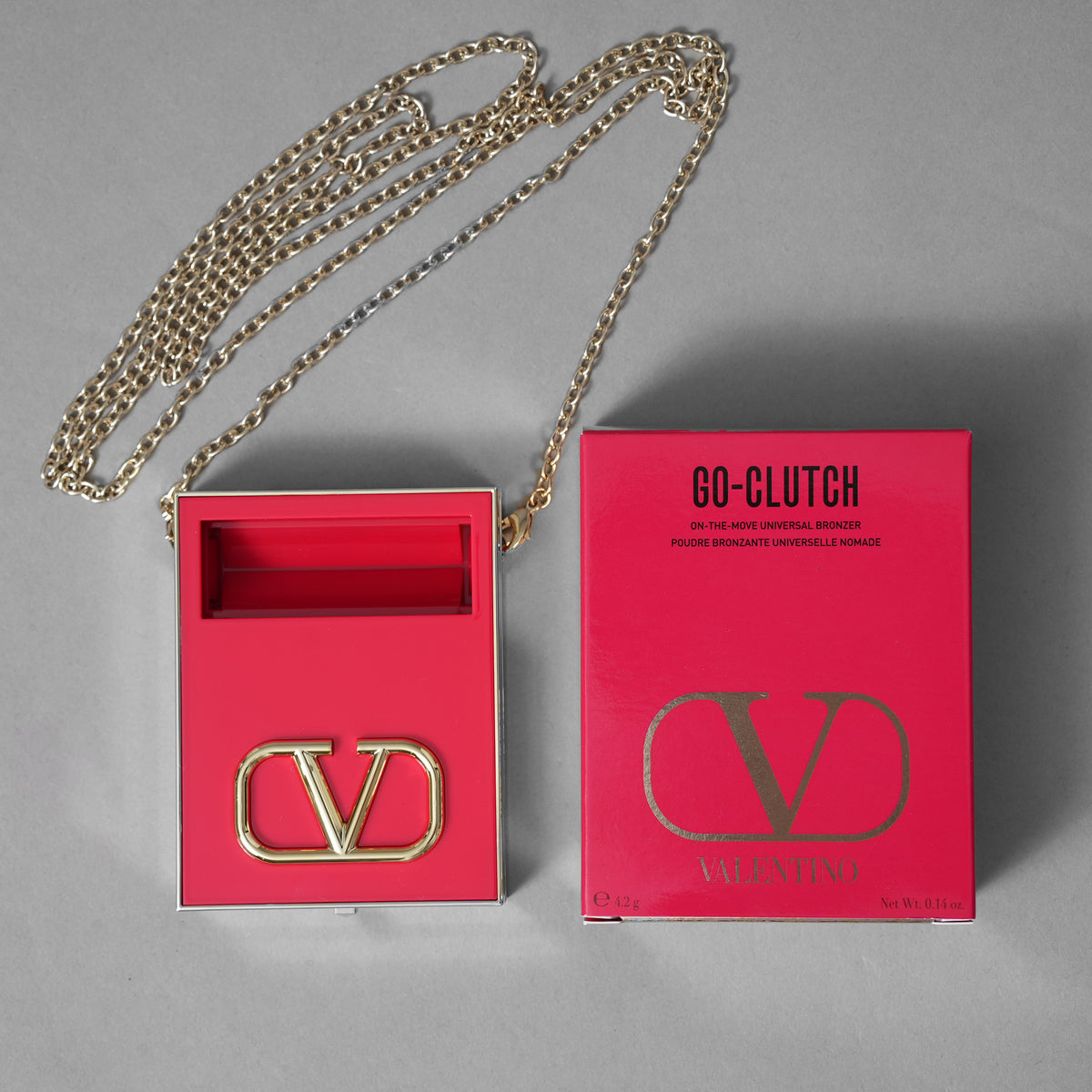 未使用 VALENTINO BEAUTY ヴァレンティノ ビューティ / 22 GO クラッチ ＆ ミニロッソ 00ブロンズ フェイスパウダー カラー00 ブロンズ  ミニロッソ マット ミニリップスティック カラー219A アクセサリー / PINK レディース 352102-izm