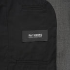 RAF SIMONS ラフシモンズ / 美品 23SS ノースリーブ テーラードジャケット ベスト / 231-516 / size S (GRAY)