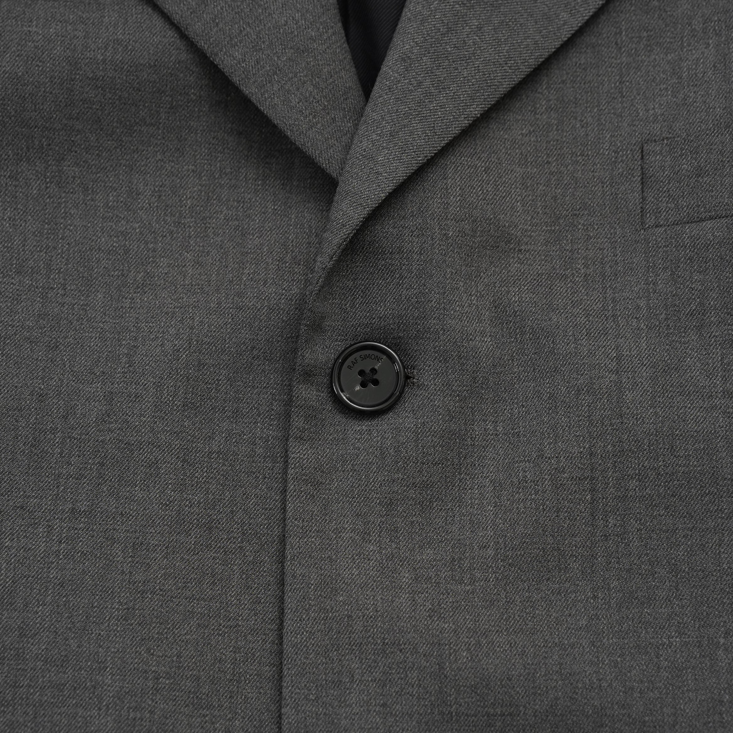 RAF SIMONS ラフシモンズ / 美品 23SS ノースリーブ テーラードジャケット ベスト / 231-516 / size S (GRAY)