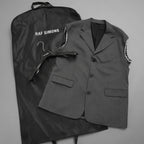 RAF SIMONS ラフシモンズ / 美品 23SS ノースリーブ テーラードジャケット ベスト / 231-516 / size S (GRAY)