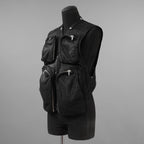 Rick Owens リックオウエンス / 美品 24AW Porterville Leather Cargo Vest レザーカーゴベスト / RU02D6767-LBA / size 48 (BLACK)