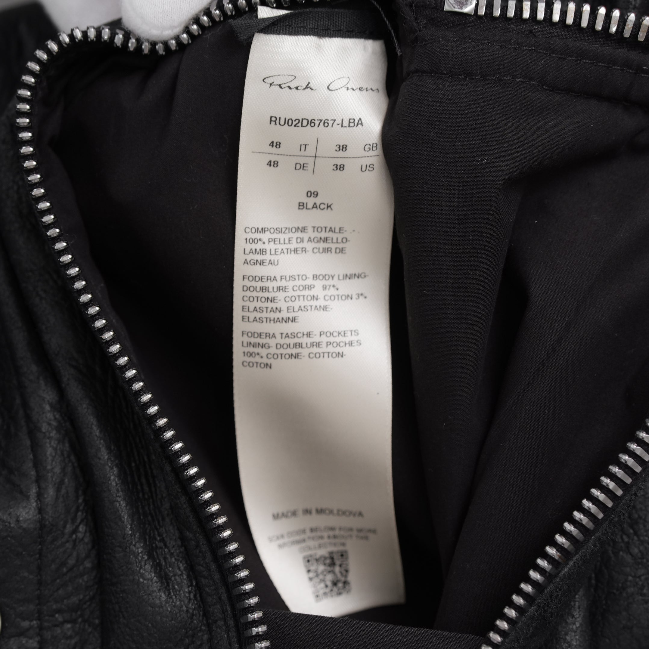 Rick Owens リックオウエンス / 美品 24AW Porterville Leather Cargo Vest レザーカーゴベスト / RU02D6767-LBA / size 48 (BLACK)