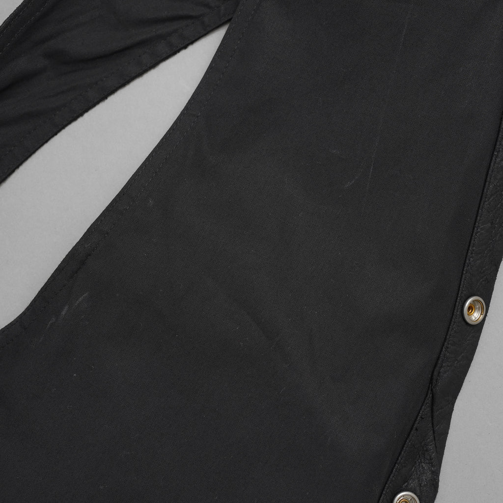 Rick Owens リックオウエンス / 美品 24AW Porterville Leather Cargo Vest レザーカーゴベスト / RU02D6767-LBA / size 48 (BLACK)