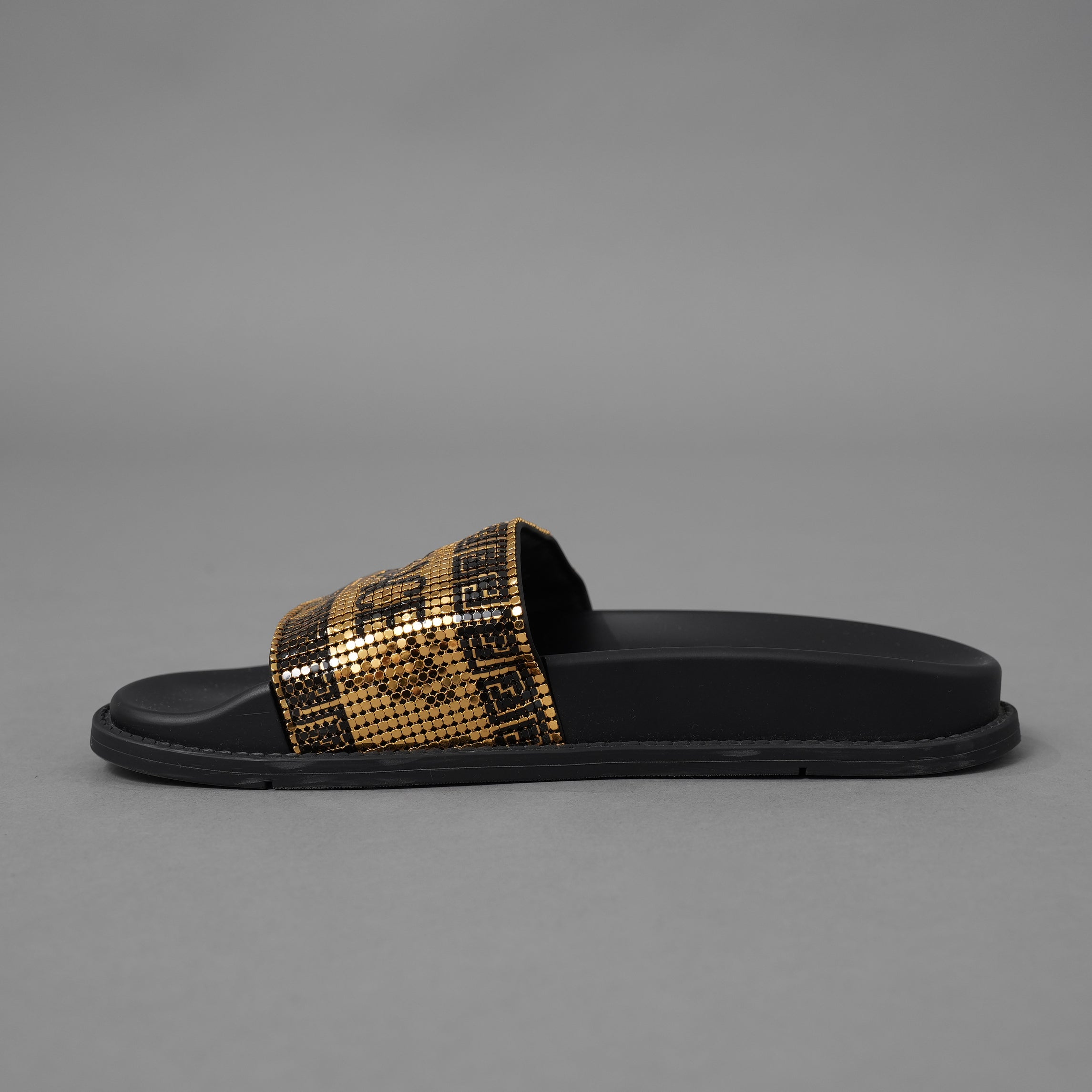 フェンダーチェ FENDACE ロゴスライドサンダル メンズ FENDACE フェンダーチェ FENDI×VERSACE コラボ / 22SS ロゴ スライド