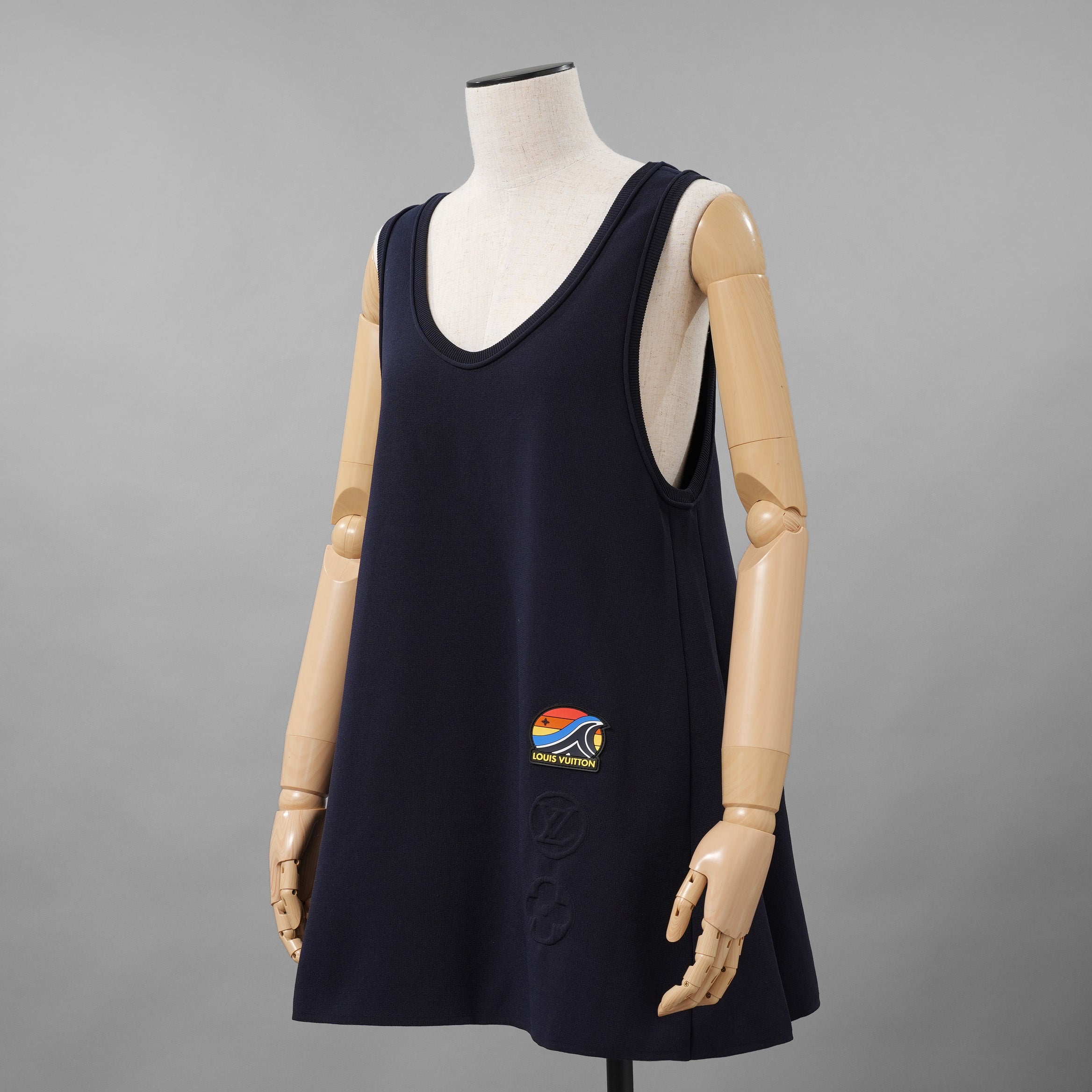 新品 LOUIS VUITTON ルイヴィトン / 22SS LVウェーブウイング タンクトップ / RW222W N70 FNKW06 / size M (NAVY) レディース