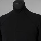 希少 incarnation インカネーション / 美品 24SS F.TERRY High neck L/S Cut Sewn フレンチテリー ハイネック ジップ 長袖Tシャツ / size S (BLACK) 123028-alm