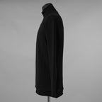 希少 incarnation インカネーション / 美品 24SS F.TERRY High neck L/S Cut Sewn フレンチテリー ハイネック ジップ 長袖Tシャツ / size S (BLACK) 123028-alm