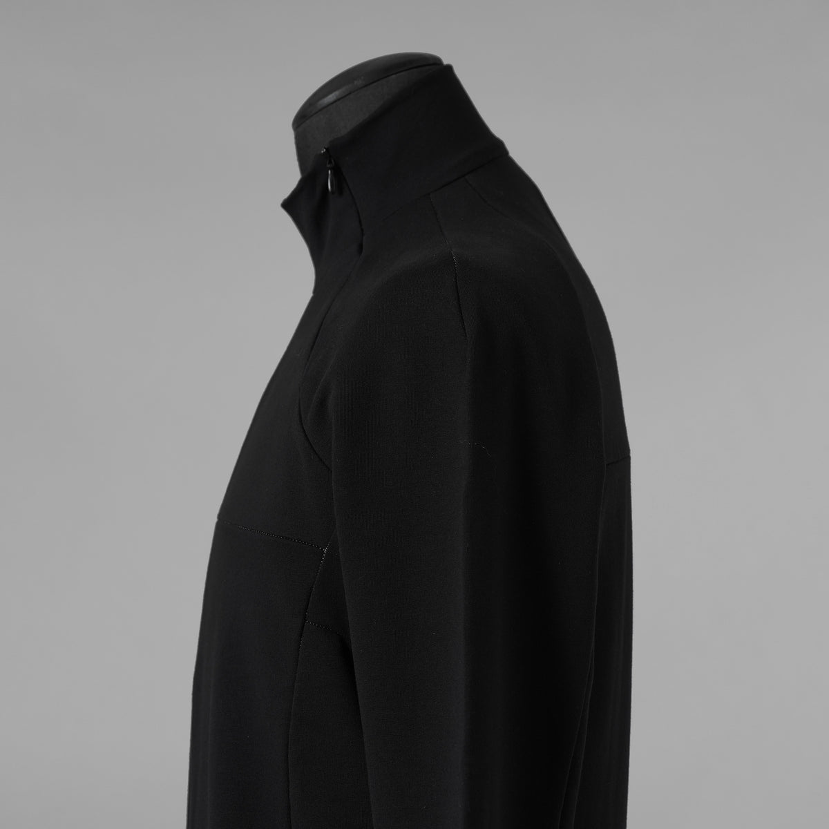 希少 incarnation インカネーション / 美品 24SS F.TERRY High neck L/S Cut Sewn フレンチテリー ハイネック ジップ 長袖Tシャツ / size S (BLACK) 123028-alm