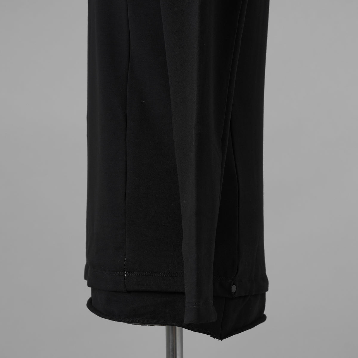 希少 incarnation インカネーション / 美品 24SS F.TERRY High neck L/S Cut Sewn フレンチテリー ハイネック ジップ 長袖Tシャツ / size S (BLACK) 123028-alm