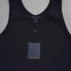 新品 LOUIS VUITTON ルイヴィトン / 22SS LVウェーブウイング タンクトップ / RW222W N70 FNKW06 / size M (NAVY) レディース