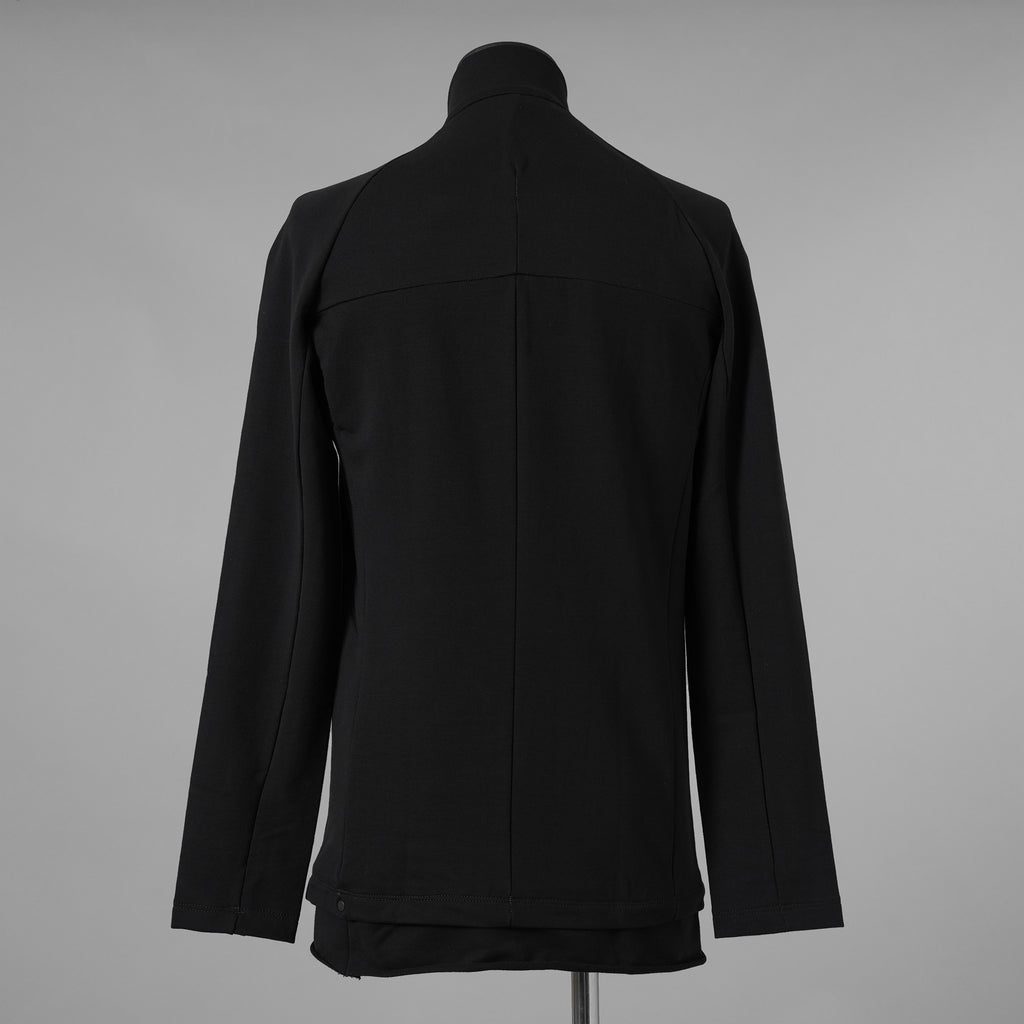希少 incarnation インカネーション / 美品 24SS F.TERRY High neck L/S Cut Sewn フレンチテリー ハイネック ジップ 長袖Tシャツ / size S (BLACK) 123028-alm