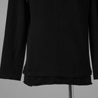 希少 incarnation インカネーション / 美品 24SS F.TERRY High neck L/S Cut Sewn フレンチテリー ハイネック ジップ 長袖Tシャツ / size S (BLACK) 123028-alm