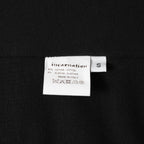 希少 incarnation インカネーション / 美品 24SS F.TERRY High neck L/S Cut Sewn フレンチテリー ハイネック ジップ 長袖Tシャツ / size S (BLACK) 123028-alm