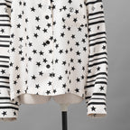 LOUIS VUITTON ルイヴィトン / 美品 22SS LVサマー スターダスト シルク パジャマシャツ / 長袖シャツ / RW222 O33 FNBL38 / size 38 (WHITE) レディース