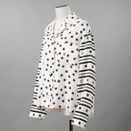 LOUIS VUITTON ルイヴィトン / 美品 22SS LVサマー スターダスト シルク パジャマシャツ / 長袖シャツ / RW222 O33 FNBL38 / size 38 (WHITE) レディース
