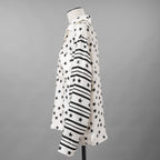 LOUIS VUITTON ルイヴィトン / 美品 22SS LVサマー スターダスト シルク パジャマシャツ / 長袖シャツ / RW222 O33 FNBL38 / size 38 (WHITE) レディース
