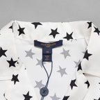 LOUIS VUITTON ルイヴィトン / 美品 22SS LVサマー スターダスト シルク パジャマシャツ / 長袖シャツ / RW222 O33 FNBL38 / size 38 (WHITE) レディース