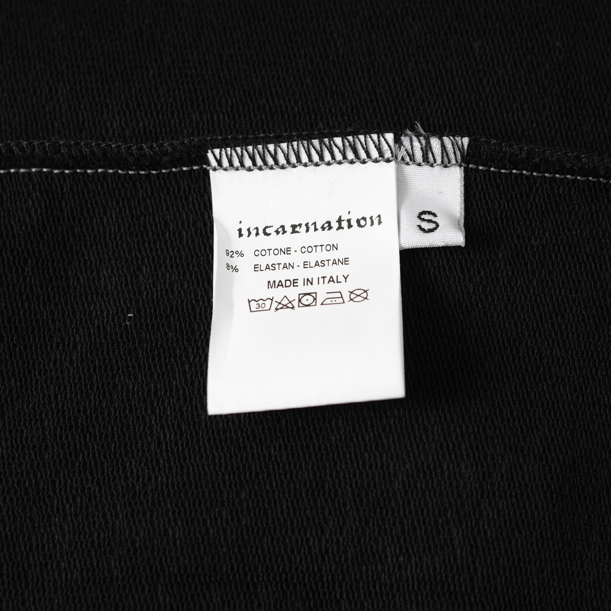 incarnation インカネーション / 美品 24SS F.TERRY Half Sleeve Cut Sewn フレンチテリー 半袖Tシャツ / 32285-3190SS / size S (BLACK) 123025-alm