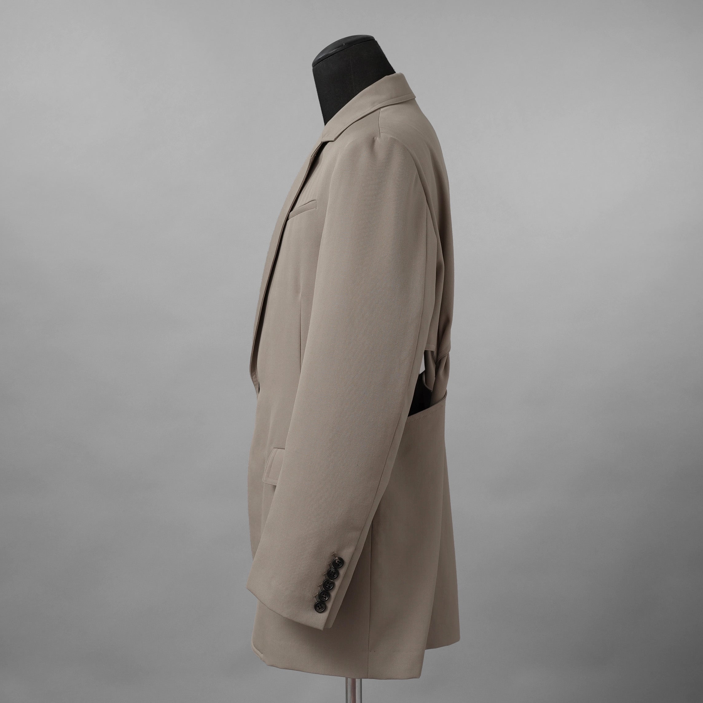SATORU SASAKI サトル ササキ / 美品 25SS カッティング テーラード ジャケット / FW25M-S2S009-204 / size 46 (GREYGE) 
