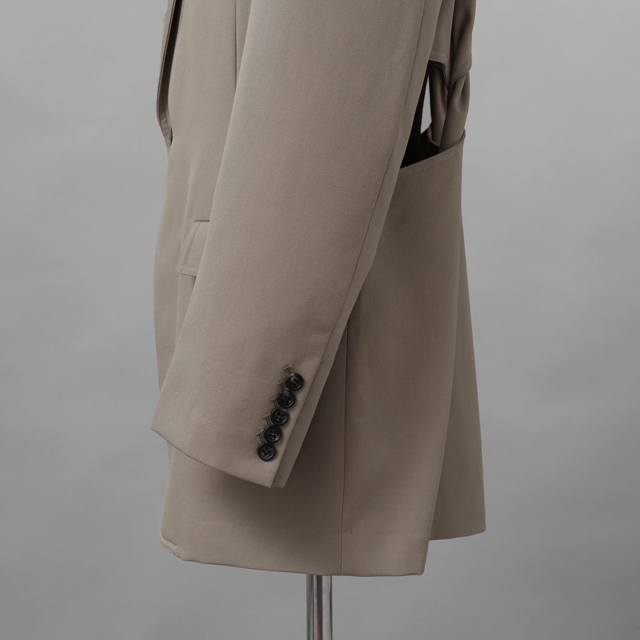 SATORU SASAKI サトル ササキ / 美品 25SS カッティング テーラード ジャケット / FW25M-S2S009-204 / size 46 (GREYGE) 
