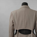 SATORU SASAKI サトル ササキ / 美品 25SS カッティング テーラード ジャケット / FW25M-S2S009-204 / size 46 (GREYGE) 
