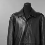 Calvin Klein Studio カルバン クライン スタジオ  / 美品 CK プレミアムライン / ラムレザー ハーフ コート / SP81600320 / size M (BLACK)