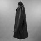 Calvin Klein Studio カルバン クライン スタジオ  / 美品 CK プレミアムライン / ラムレザー ハーフ コート / SP81600320 / size M (BLACK)