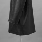 Calvin Klein Studio カルバン クライン スタジオ  / 美品 CK プレミアムライン / ラムレザー ハーフ コート / SP81600320 / size M (BLACK)