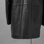 Calvin Klein Studio カルバン クライン スタジオ  / 美品 CK プレミアムライン / ラムレザー ハーフ コート / SP81600320 / size M (BLACK)