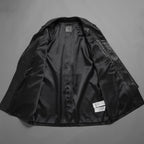 Calvin Klein Studio カルバン クライン スタジオ  / 美品 CK プレミアムライン / ラムレザー ハーフ コート / SP81600320 / size M (BLACK)