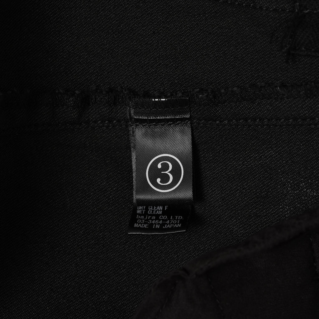 bajra バジュラ / 23SS ストレッチスキニー 立体裁断 イージーデニムパンツ / 152FP03 / size 3 (BLACK) 352109-in-ue