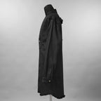 Rick Owens リックオウエンス / 美品 24SS LIDO / FOG POCKET JUMBO CUT-OUT OUTER SHIRT / コーティング カットオフ アウターシャツ / RR01D-3703 SBW / size 46 (BLACK WAX)