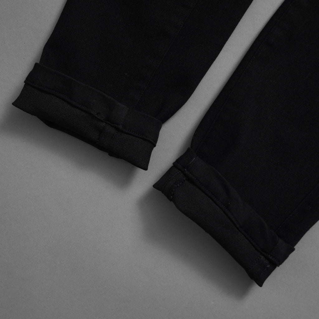 bajra バジュラ / 23SS ストレッチスキニー 立体裁断 イージーデニムパンツ / 152FP03 / size 3 (BLACK) 352109-in-ue