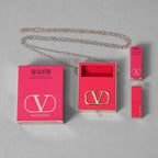 未使用 VALENTINO BEAUTY ヴァレンティノ ビューティ / 22 GO クラッチ ＆ ミニロッソ 00ブロンズ フェイスパウダー カラー00 ブロンズ  ミニロッソ マット ミニリップスティック カラー219A アクセサリー / PINK レディース 352102-izm