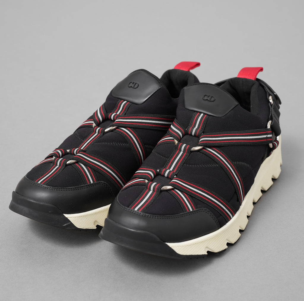 Dior homme ディオールオム / 17SS ネオプレン ハーネス ローカットスニーカー /  17EDC / size 41  (25.5cm) BLACK