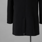 1PIU1UGUALE3 ウノピゥウノウグァーレトレ / 18AW 美品 WRAP NECK HOOD COAT ウールカシミア メルトンコート アウター / MRC060 WNY016 / size 4 (BLACK) 123023-alm