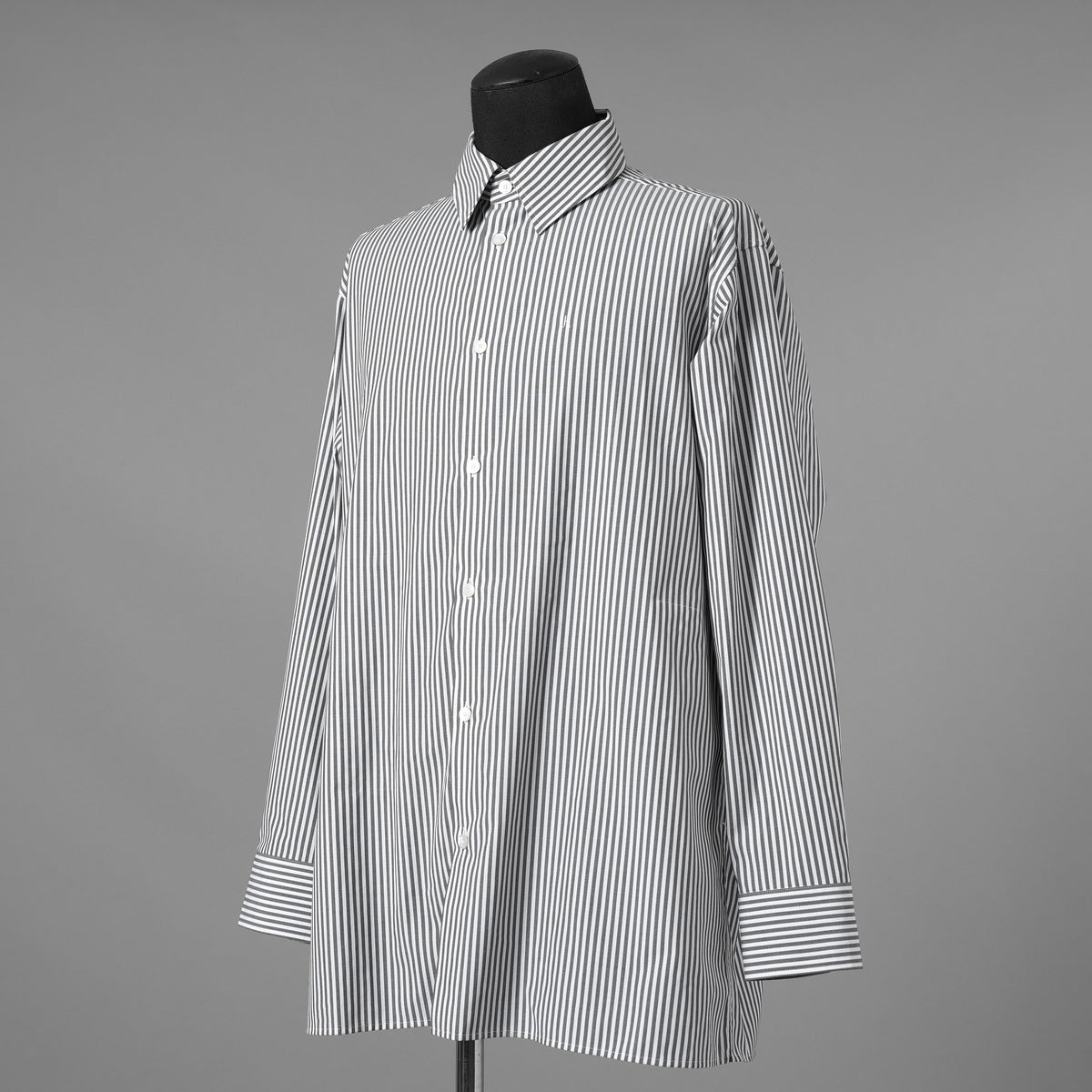 th products TARO HORIUCHI タロウ ホリウチ / 美品 25SS "ROMAN" Midsize Shirt  esteneige broad cloth 長袖シャツ / 2501 SH29 103 / size 1 (GRAY) 352111-in-ue