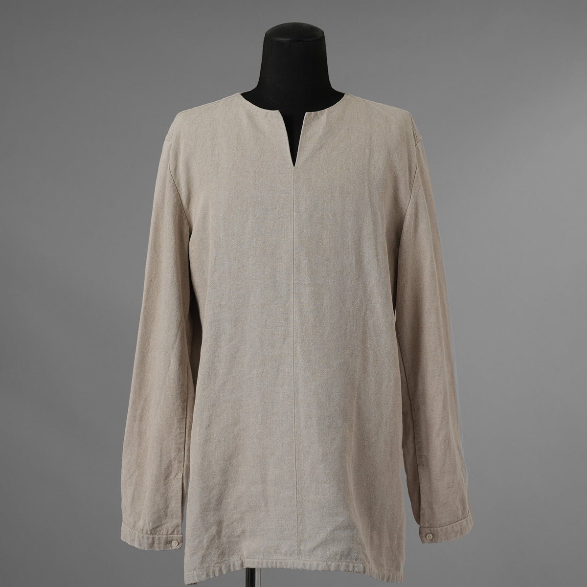 工房西谷 コウボウニシタニ / 美品 sleeping shirt スリーピングシャツ 長袖シャツ / 04-N00701 / size 9 (NATURAL) 123031-alm