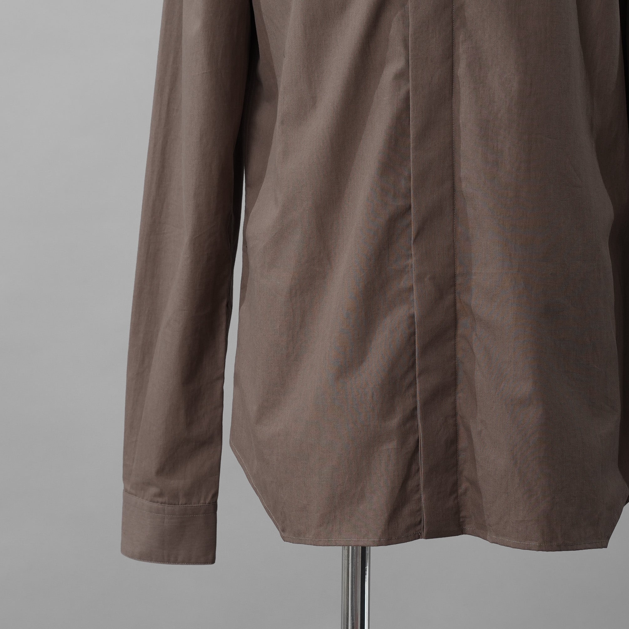 Rick Owens リックオウエンス / 23SS EDFU OFFICE SHIRT オフィスシャツ フライトフロント 長袖シャツ / RU01C4299-P / size 48 (DUST)