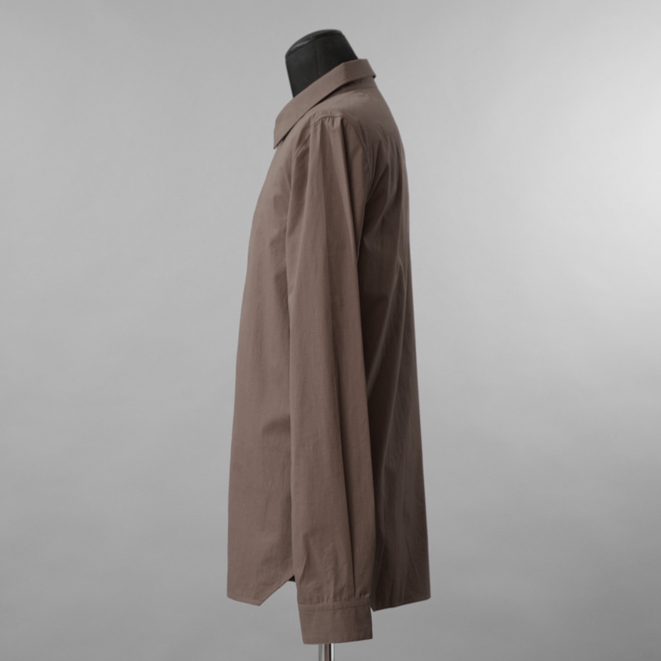 Rick Owens リックオウエンス / 23SS EDFU OFFICE SHIRT オフィスシャツ フライトフロント 長袖シャツ / RU01C4299-P / size 48 (DUST)