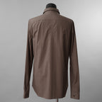 Rick Owens リックオウエンス / 23SS EDFU OFFICE SHIRT オフィスシャツ フライトフロント 長袖シャツ / RU01C4299-P / size 48 (DUST)