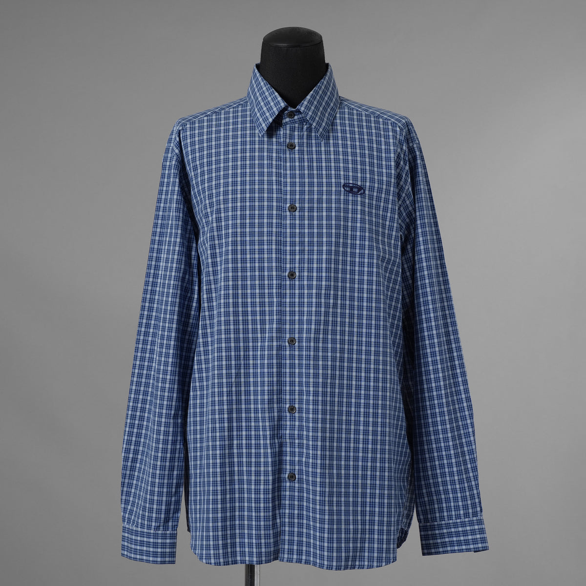 DIESEL ディーゼル / 美品 25SS S-SIMPLY-DLBV 長袖シャツ / A19437 / size 48 (BLUE) 352112-in-ue