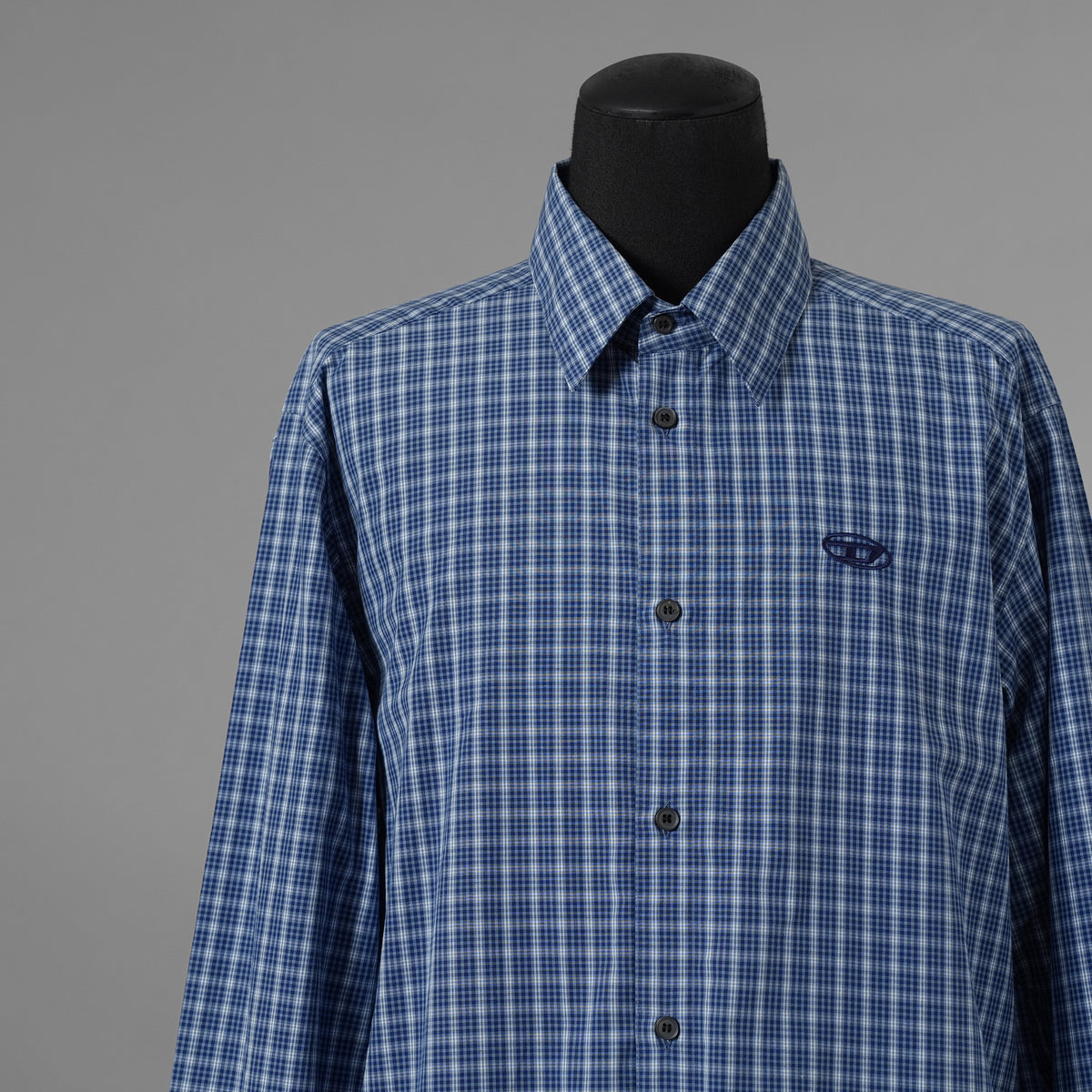 DIESEL ディーゼル / 美品 25SS S-SIMPLY-DLBV 長袖シャツ / A19437 / size 48 (BLUE) 352112-in-ue