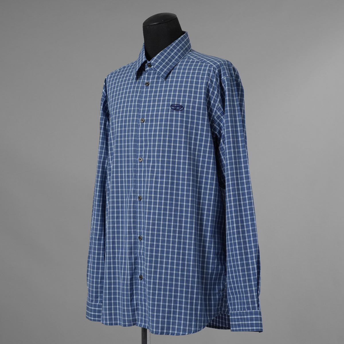 DIESEL ディーゼル / 美品 25SS S-SIMPLY-DLBV 長袖シャツ / A19437 / size 48 (BLUE) 352112-in-ue