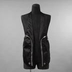 Rick Owens リックオウエンス / 美品 22AW STROBE / Bauhaus Vest バウハウス ベスト / RU02B2763-NBR / size 48 (BLACK)
