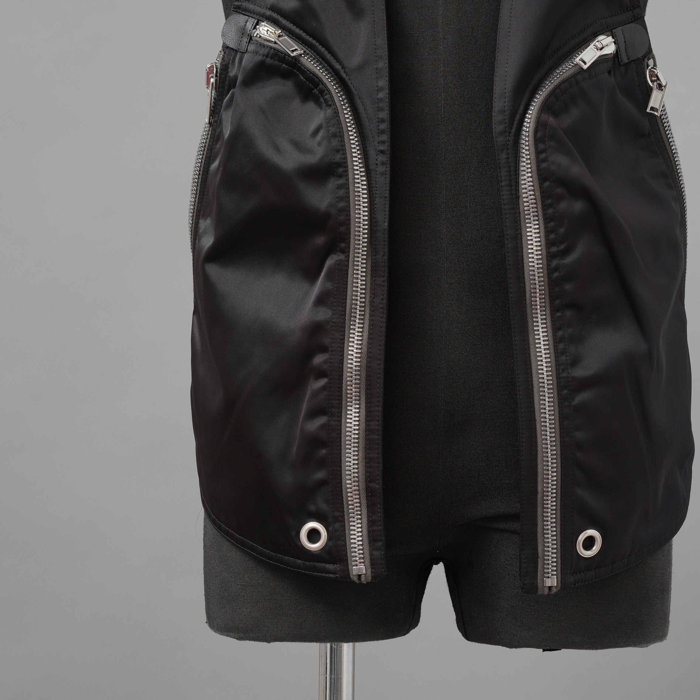 Rick Owens リックオウエンス / 美品 22AW STROBE / Bauhaus Vest バウハウス ベスト / RU02B2763-NBR / size 48 (BLACK)