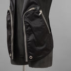 Rick Owens リックオウエンス / 美品 22AW STROBE / Bauhaus Vest バウハウス ベスト / RU02B2763-NBR / size 48 (BLACK)