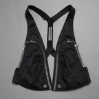 Rick Owens リックオウエンス / 美品 22AW STROBE / Bauhaus Vest バウハウス ベスト / RU02B2763-NBR / size 48 (BLACK)